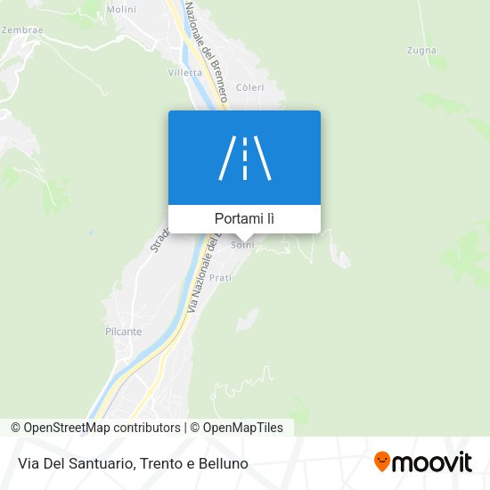 Mappa Via Del Santuario