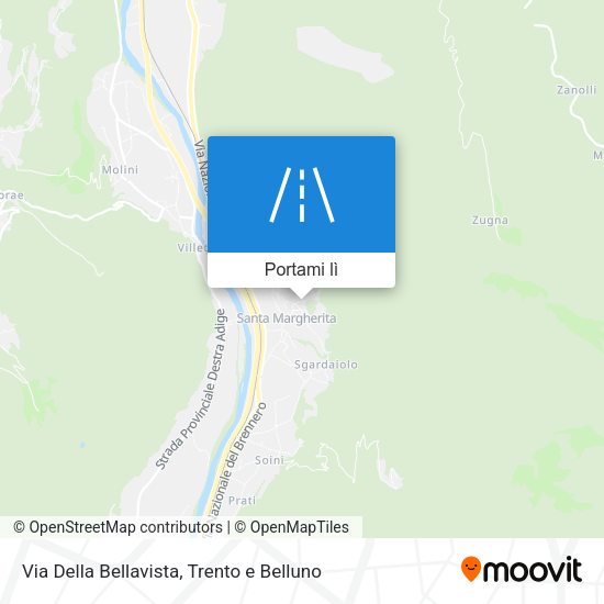Mappa Via Della Bellavista