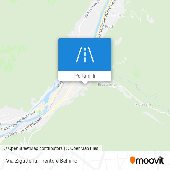 Mappa Via Zigatteria