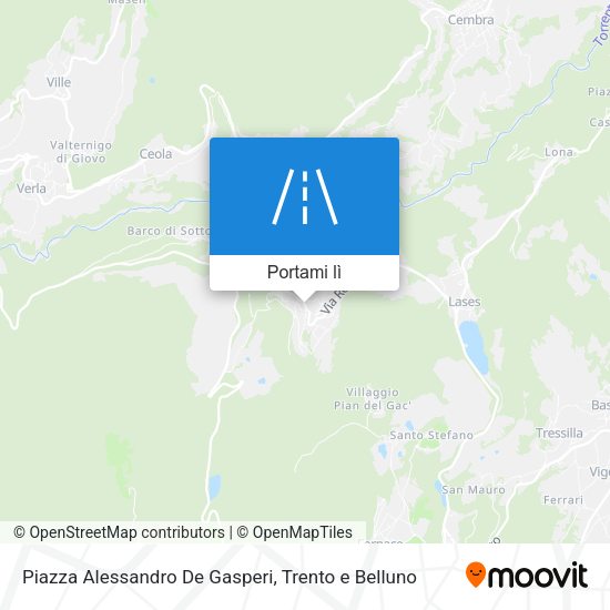 Mappa Piazza Alessandro De Gasperi