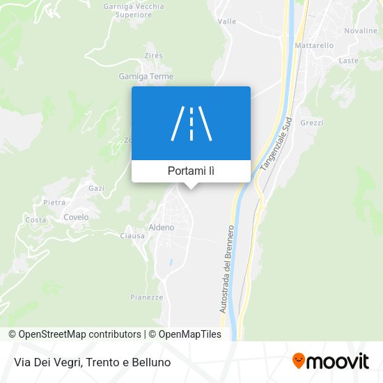 Mappa Via Dei Vegri