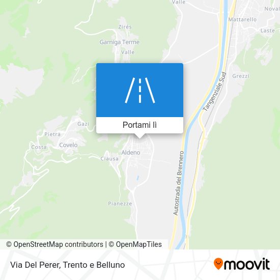 Mappa Via Del Perer