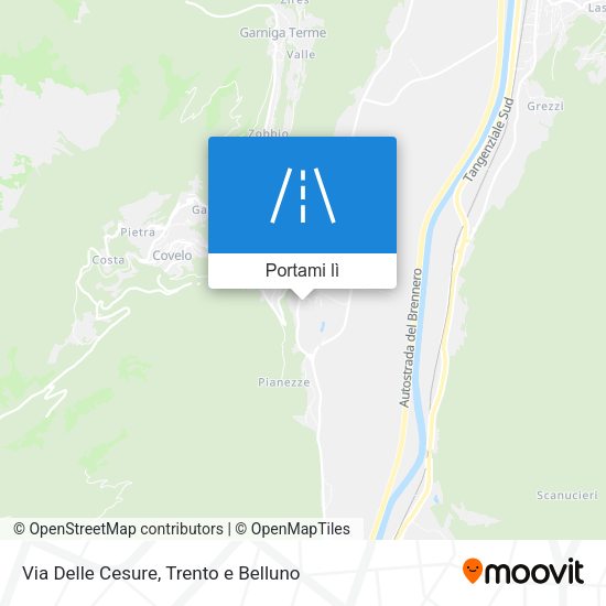Mappa Via Delle Cesure