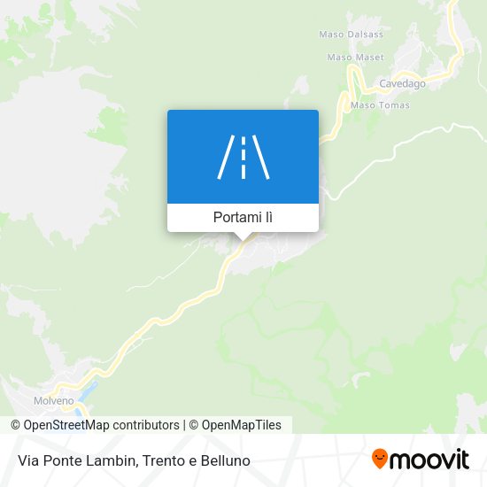 Mappa Via Ponte Lambin
