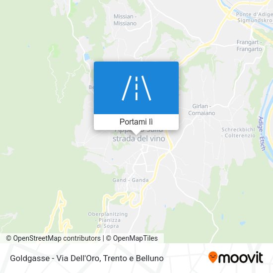 Mappa Goldgasse - Via Dell'Oro