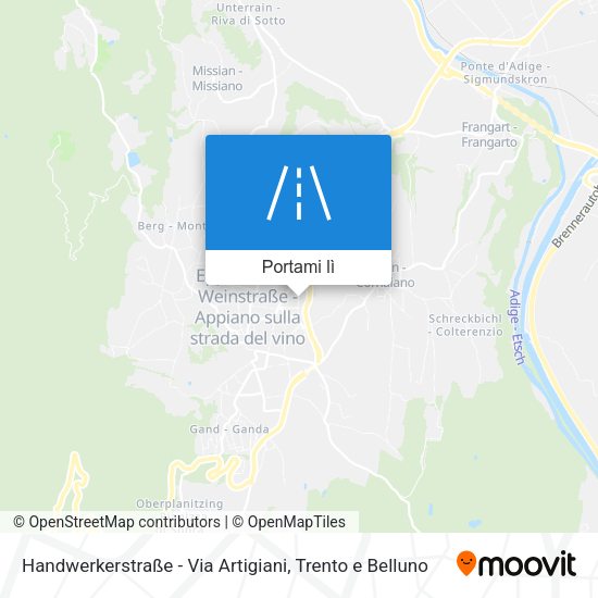 Mappa Handwerkerstraße - Via Artigiani