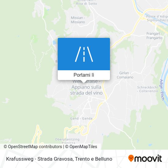 Mappa Krafussweg - Strada Gravosa