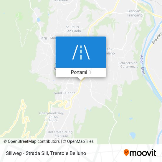 Mappa Sillweg - Strada Sill