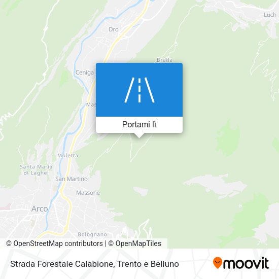 Mappa Strada Forestale Calabione