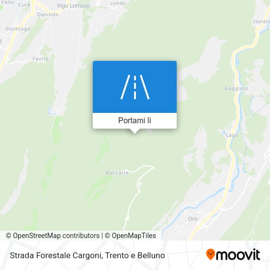 Mappa Strada Forestale Cargoni