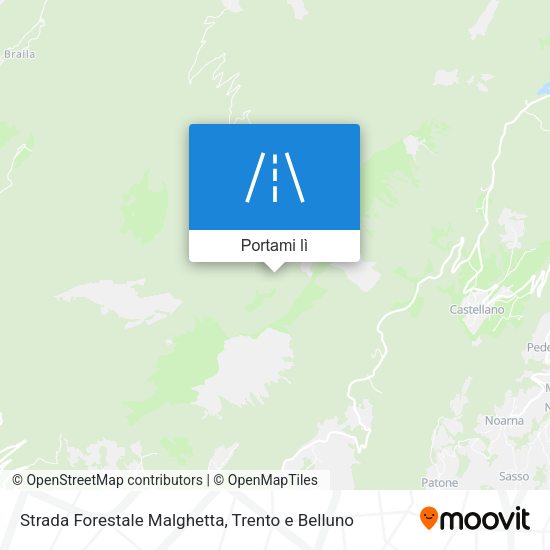 Mappa Strada Forestale Malghetta