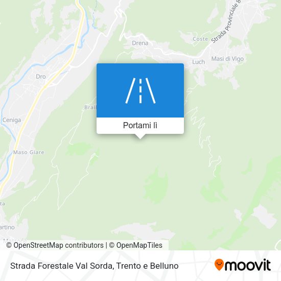 Mappa Strada Forestale Val Sorda