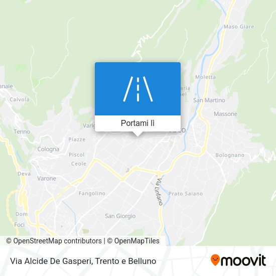 Mappa Via Alcide De Gasperi