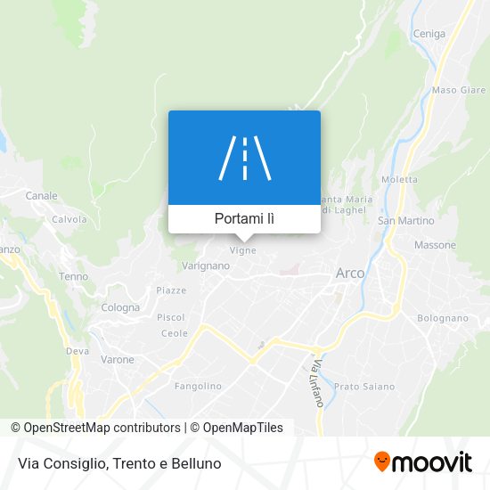 Mappa Via Consiglio