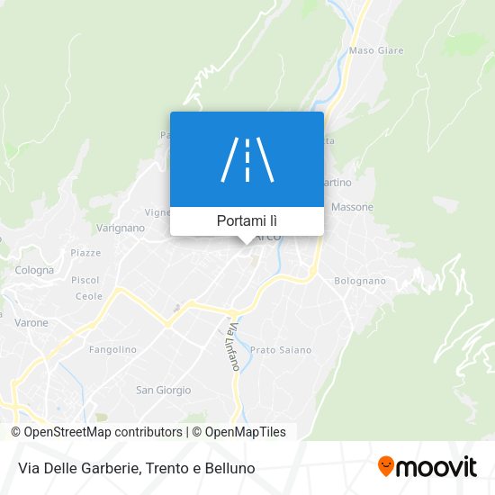 Mappa Via Delle Garberie