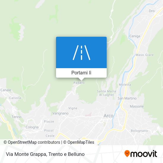 Mappa Via Monte Grappa