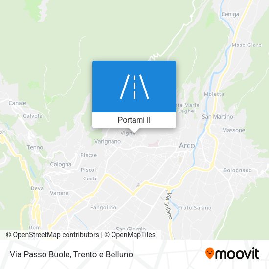 Mappa Via Passo Buole