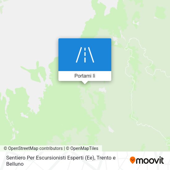 Mappa Sentiero Per Escursionisti Esperti (Ee)