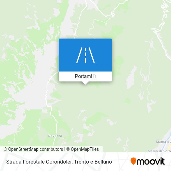 Mappa Strada Forestale Corondoler