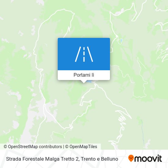 Mappa Strada Forestale Malga Tretto 2