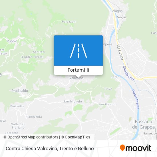 Mappa Contrà Chiesa Valrovina
