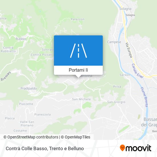 Mappa Contrà Colle Basso