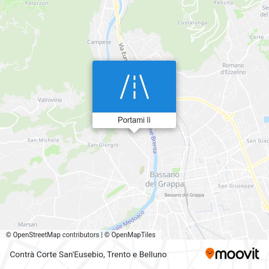 Mappa Contrà Corte San'Eusebio