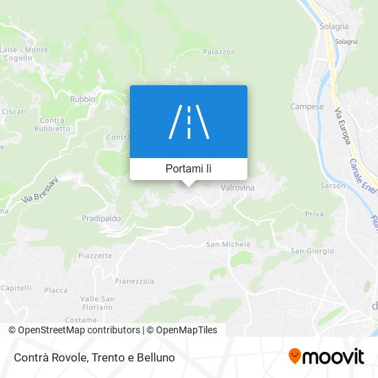 Mappa Contrà Rovole
