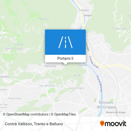 Mappa Contrà Vallison