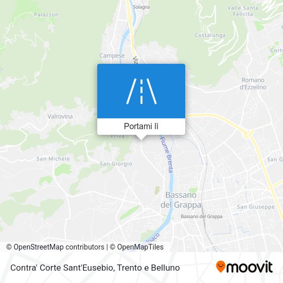 Mappa Contra' Corte Sant'Eusebio
