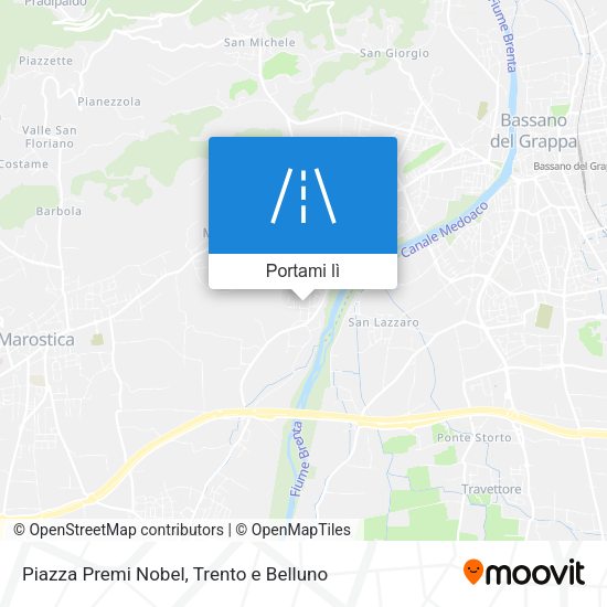 Mappa Piazza Premi Nobel