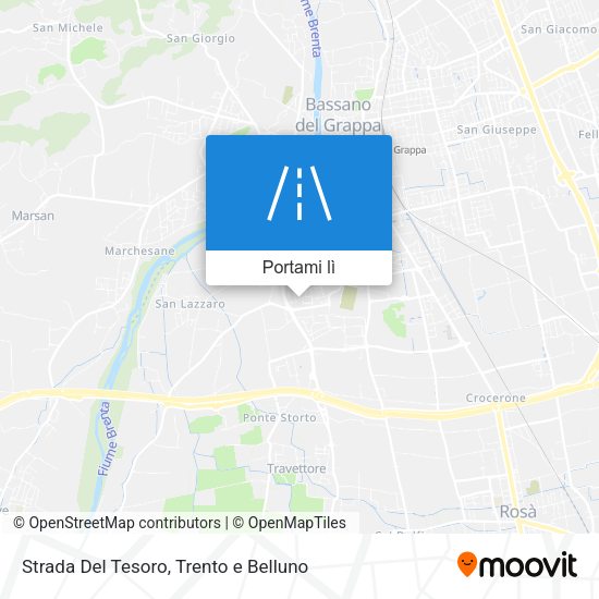 Mappa Strada Del Tesoro