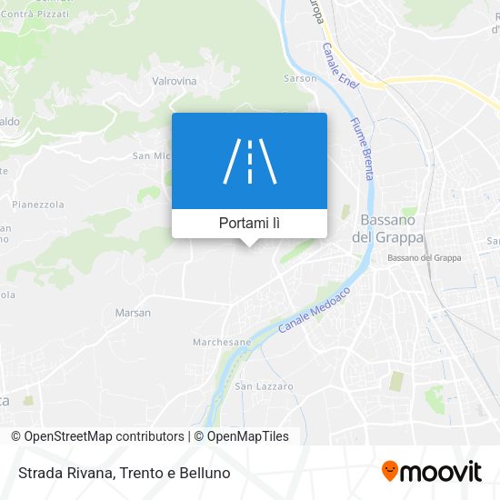 Mappa Strada Rivana