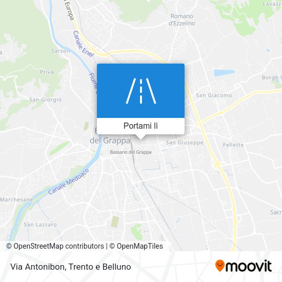 Mappa Via Antonibon