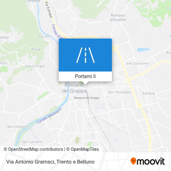 Mappa Via Antonio Gramsci