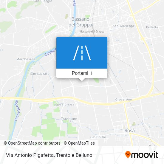 Mappa Via Antonio Pigafetta