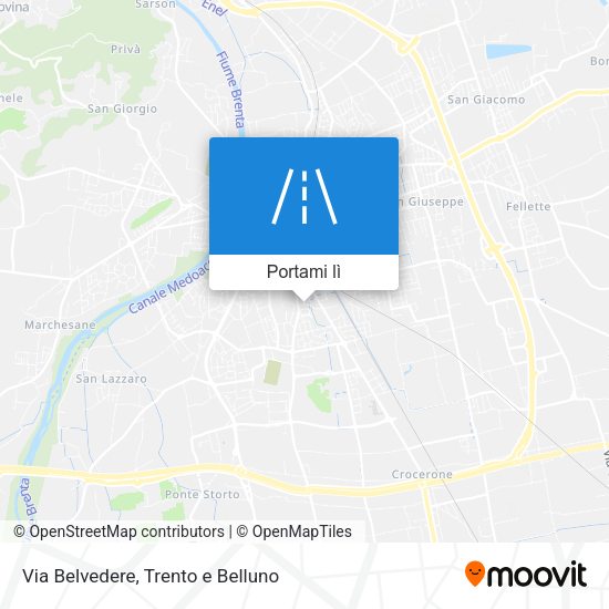 Mappa Via Belvedere
