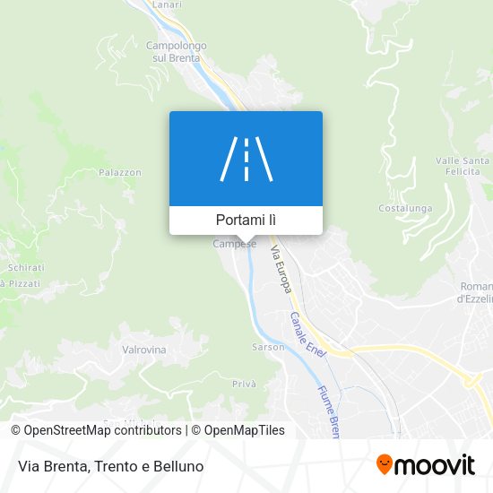 Mappa Via Brenta