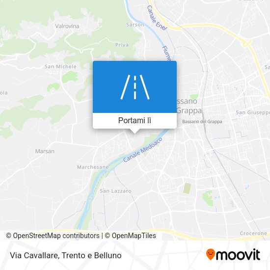 Mappa Via Cavallare