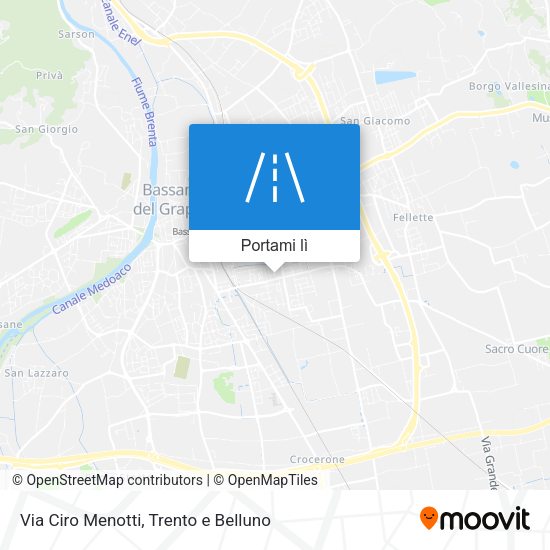 Mappa Via Ciro Menotti