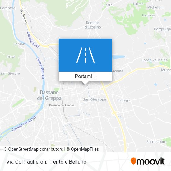 Mappa Via Col Fagheron