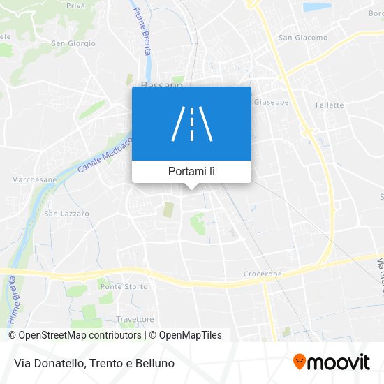 Mappa Via Donatello