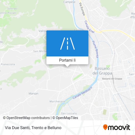 Mappa Via Due Santi