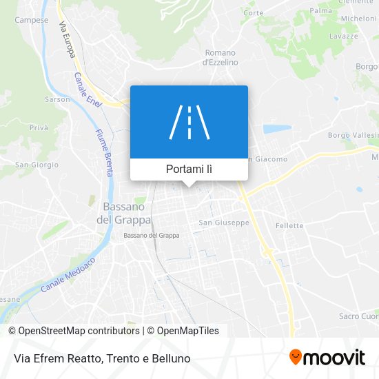Mappa Via Efrem Reatto