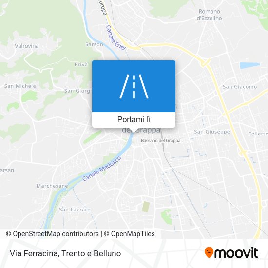 Mappa Via Ferracina