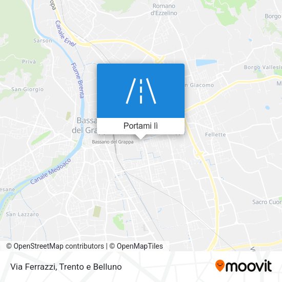 Mappa Via Ferrazzi