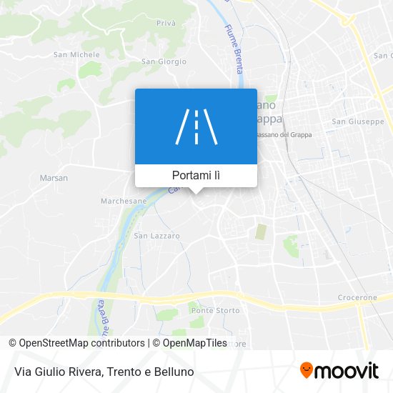 Mappa Via Giulio Rivera