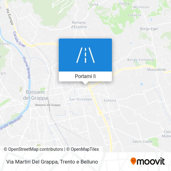 Mappa Via Martiri Del Grappa