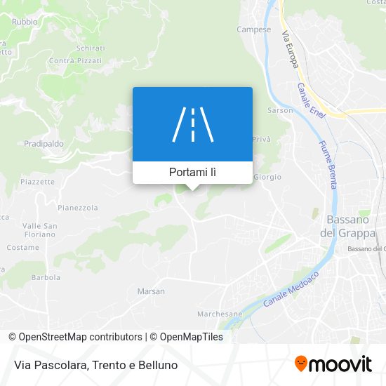 Mappa Via Pascolara
