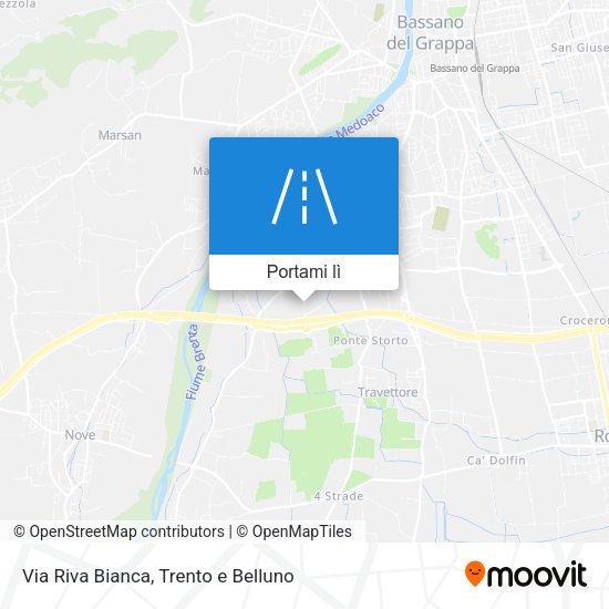 Mappa Via Riva Bianca
